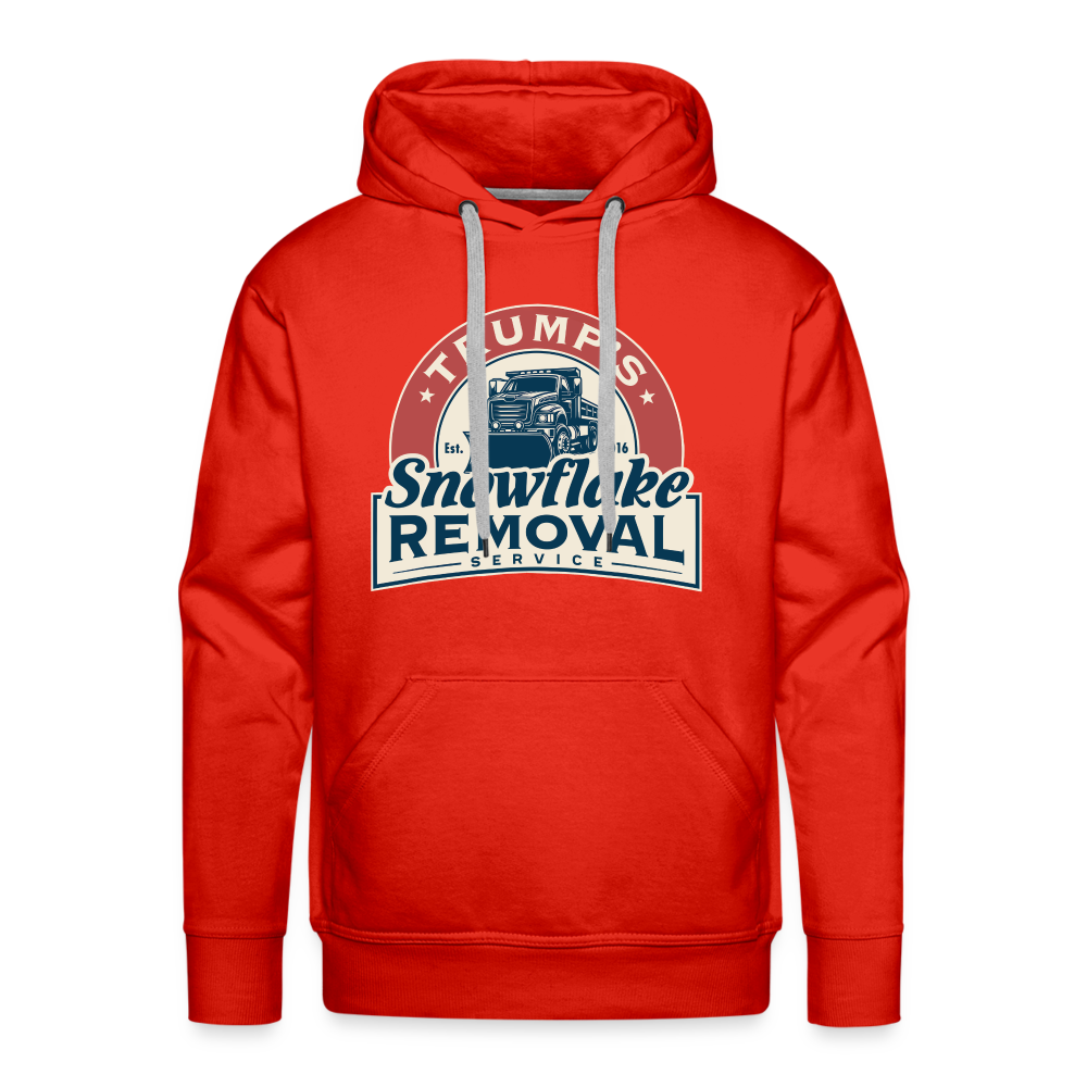 Trump's Snowflake Removal Service Men’s Premium Hoodie - red