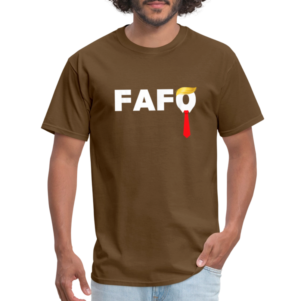 Trump FAFO Classic T-Shirt - brown