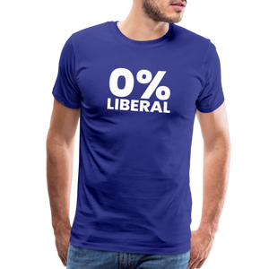 0% Liberal Men's Premium T-Shirt - royal blue