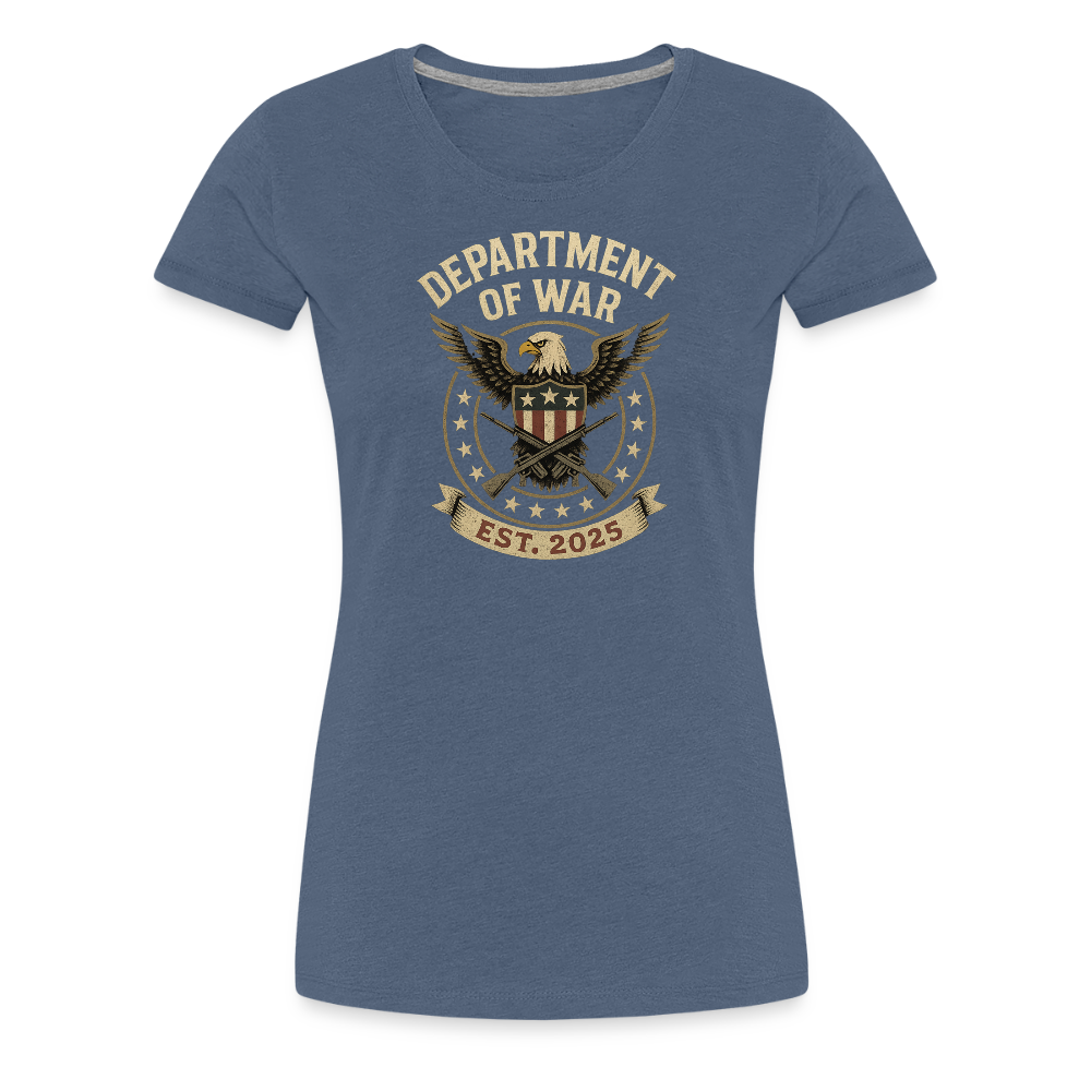 Department of War Est. 2025 Women’s Premium T-Shirt - heather blue