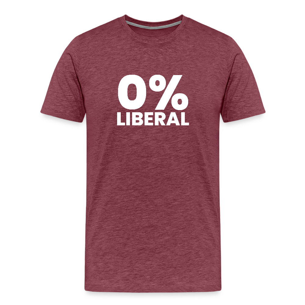 0% Liberal Men's Premium T-Shirt - heather burgundy