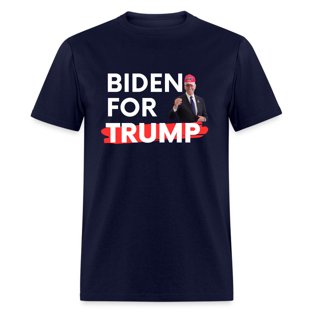 Biden For Trump Funny Classic T-Shirt - navy