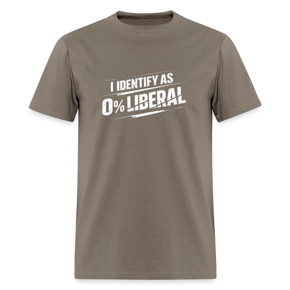 I Identify as 0% Liberal Classic Men’s T-Shirt - safari