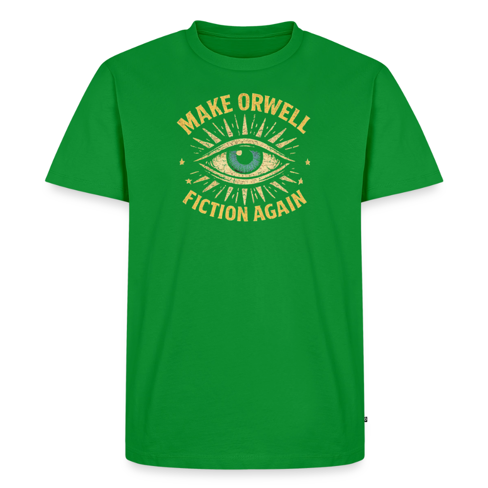 Make Orwell Fiction Again Men's Premium T-Shirt - green