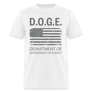 DOGE, Department of Government Efficiency Unisex Classic T-Shirt - white