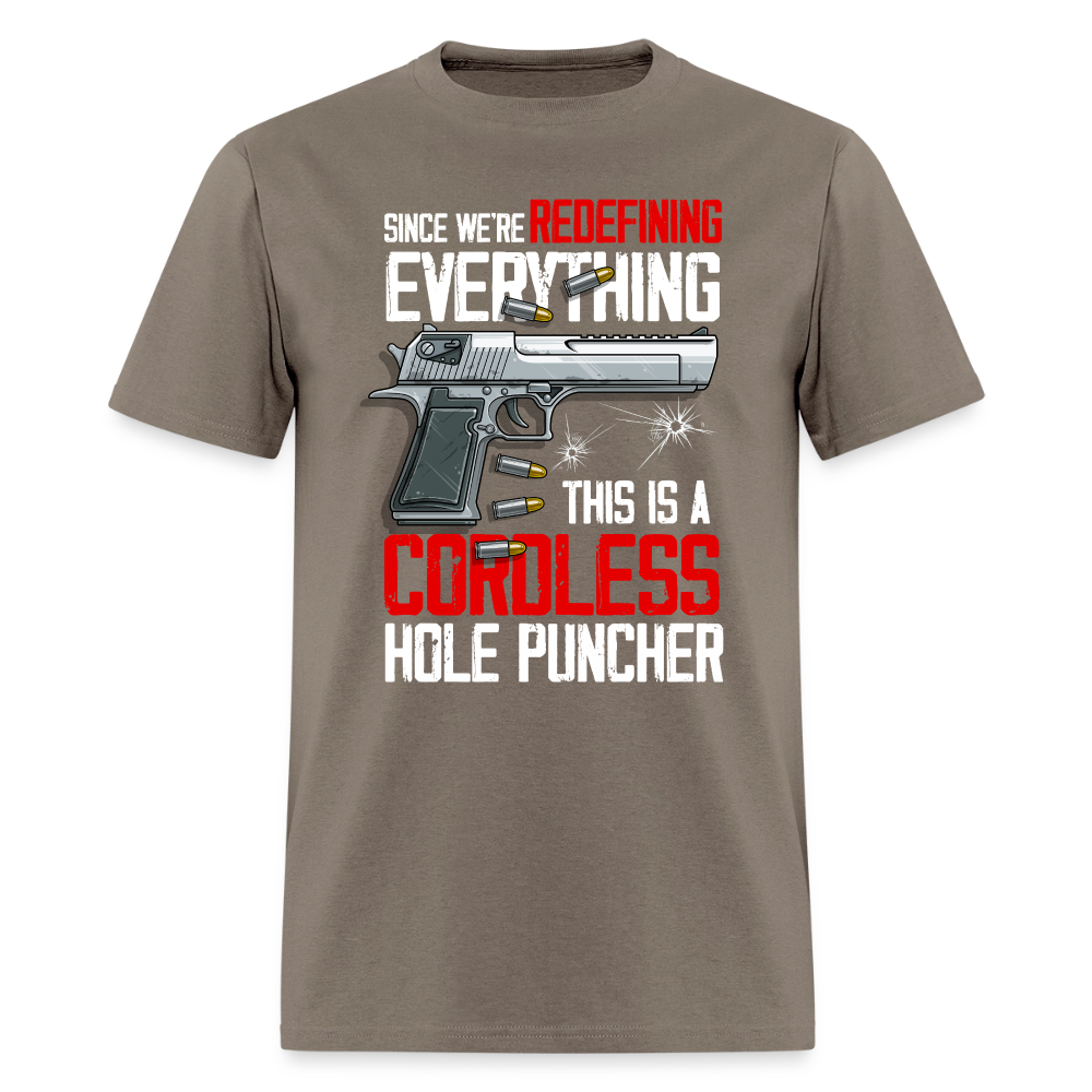Since We're Redefining Everything, This is a Cordless Hole Puncher Classic T-Shirt - safari