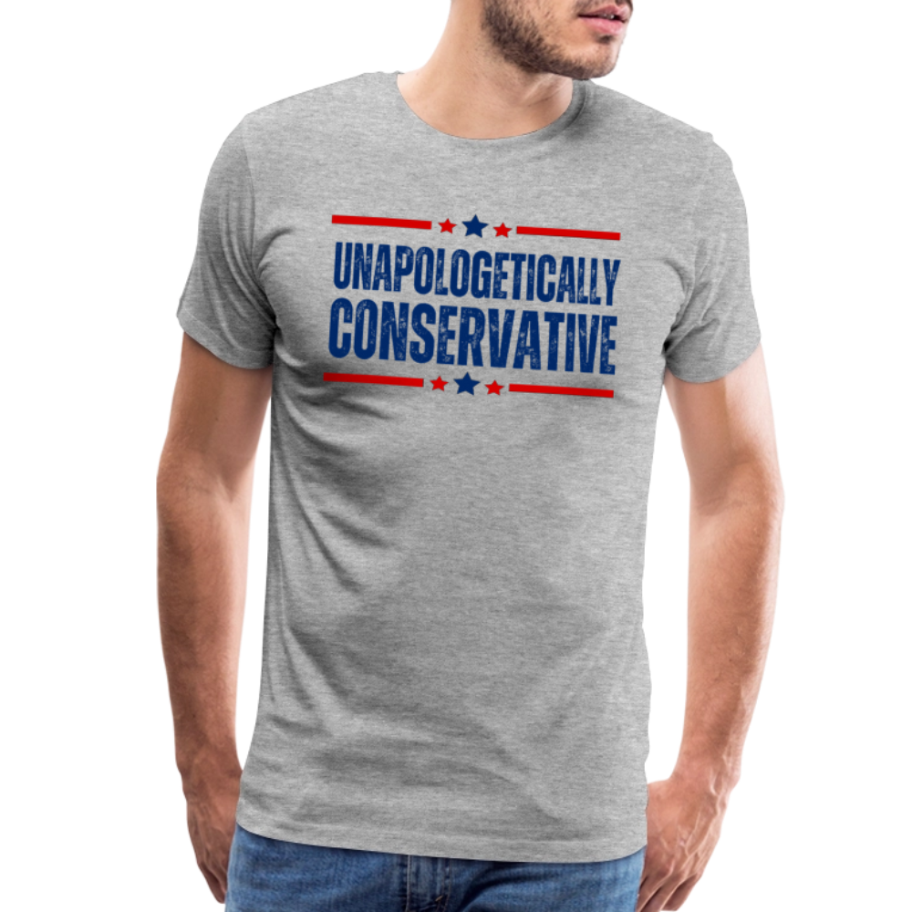 Unapologetically Conservative Men's Premium T-Shirt - heather gray