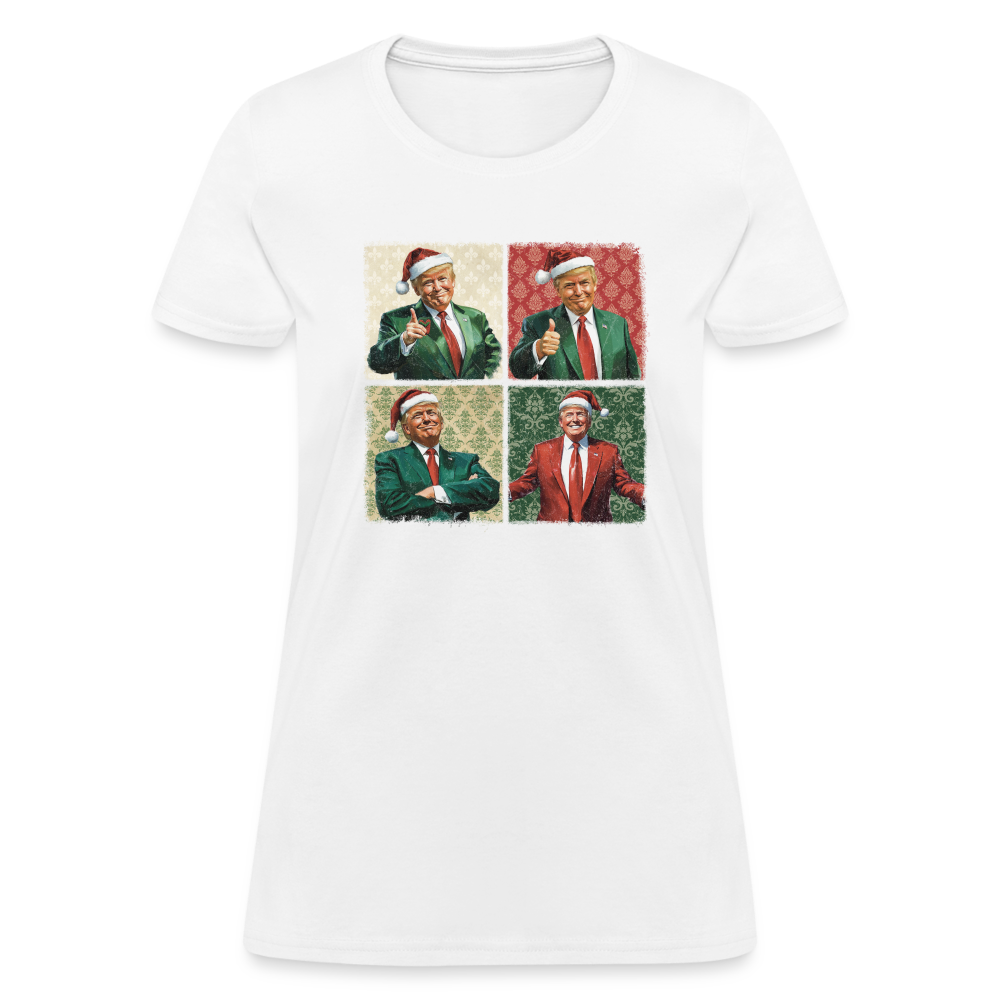 Trump Christmas Women's T-Shirt - white