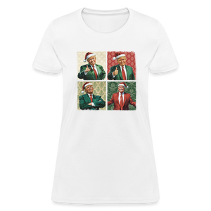 Trump Christmas Women's T-Shirt - white