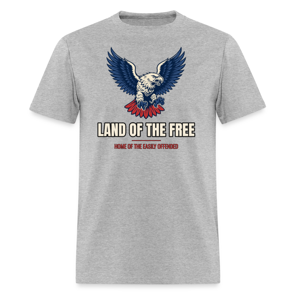 Land of the Free Eagle Classic T-Shirt - heather gray