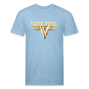 Trump/Vance Fitted Cotton/Poly T-Shirt by Next Level - heather blue