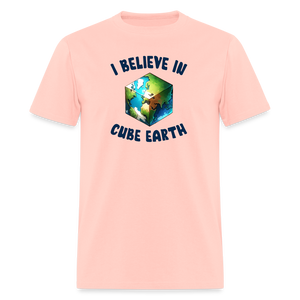 I Believe In Cube Earth Unisex Classic T-Shirt - blush pink 