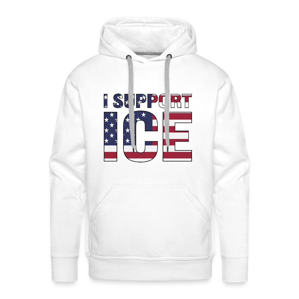 I Support ICE Men’s Premium Hoodie - white