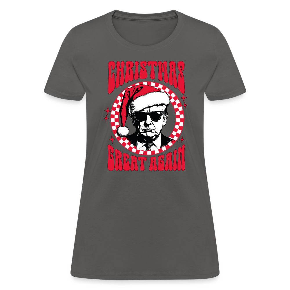 Christmas Great Again Women's T-Shirt - charcoal