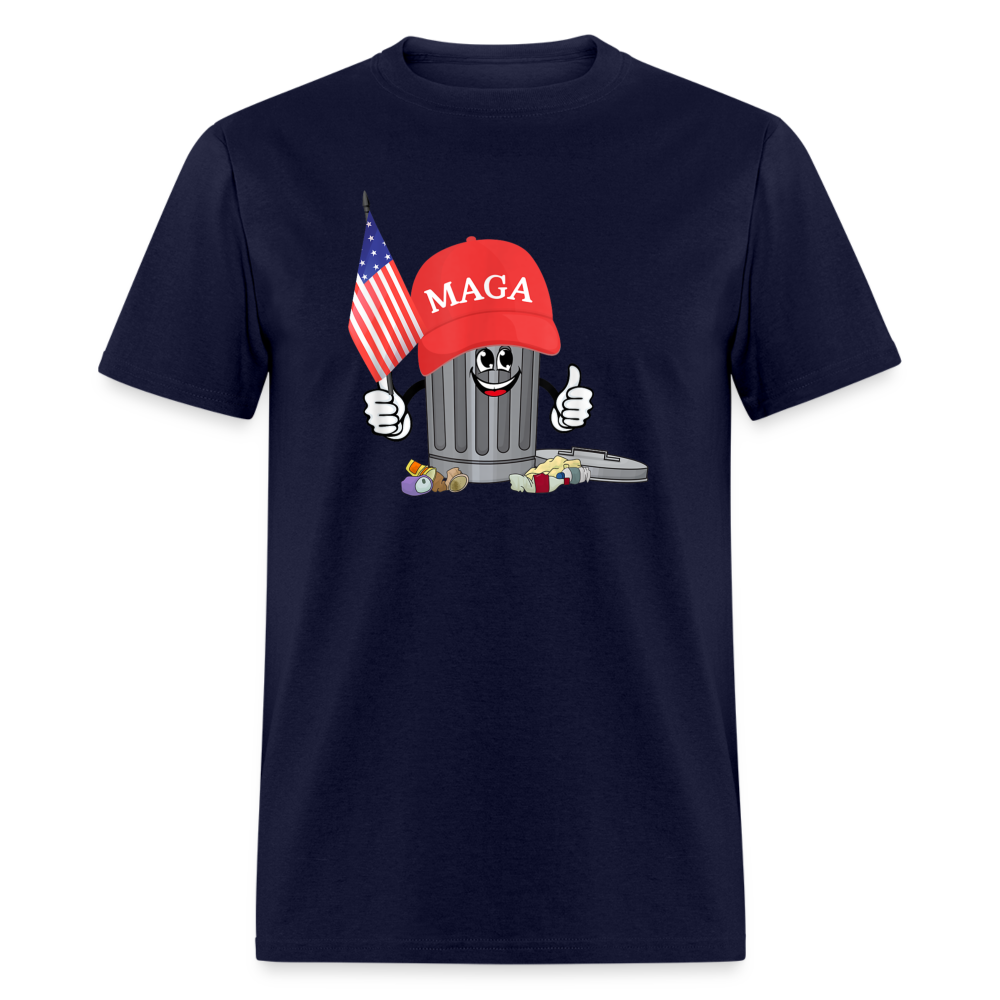 MAGA Garbage Can Funny Classic T-Shirt - navy