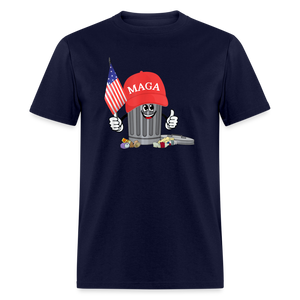 MAGA Garbage Can Funny Classic T-Shirt - navy