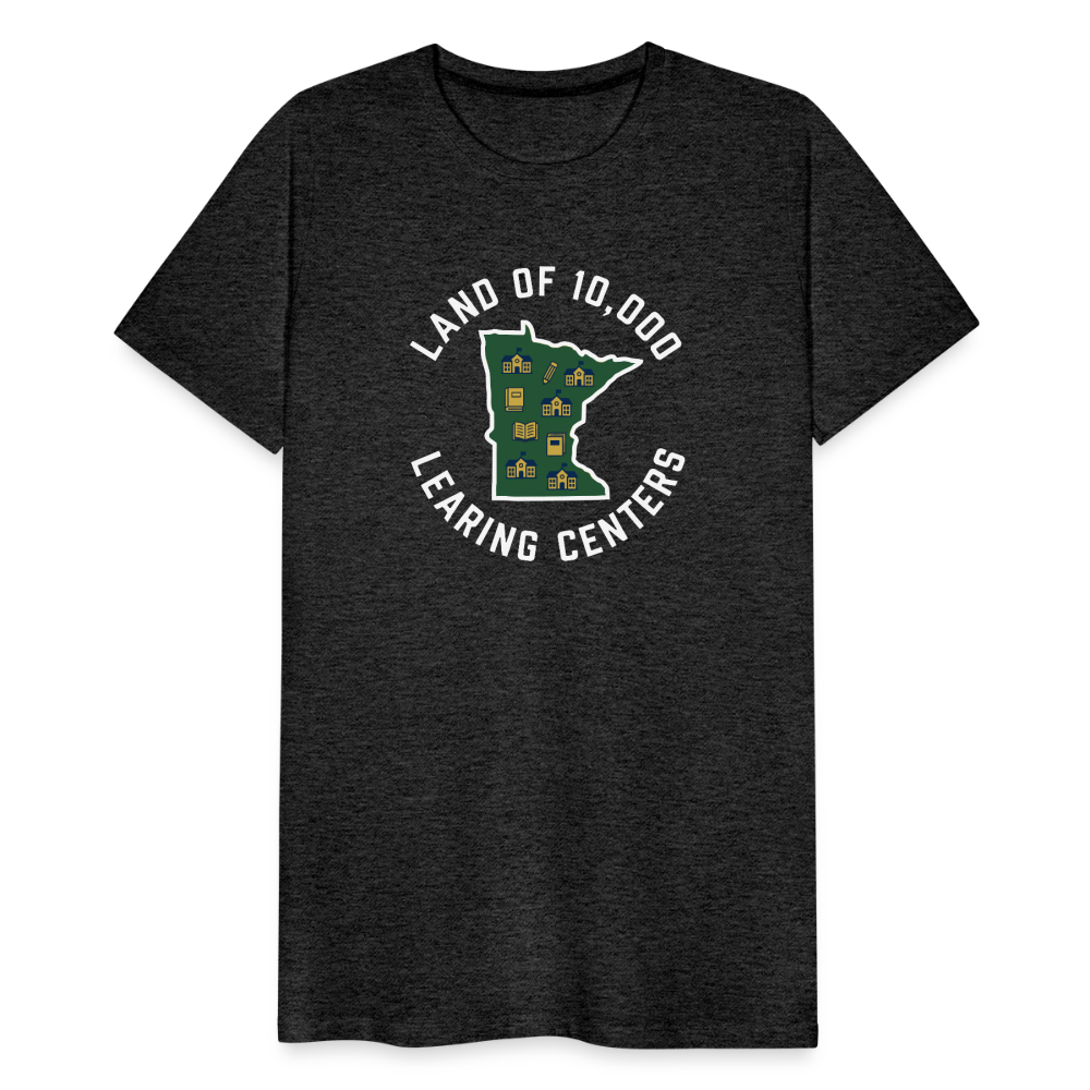 Land of 10,000 Learning Centers Funny Men's Premium T-Shirt - charcoal grey