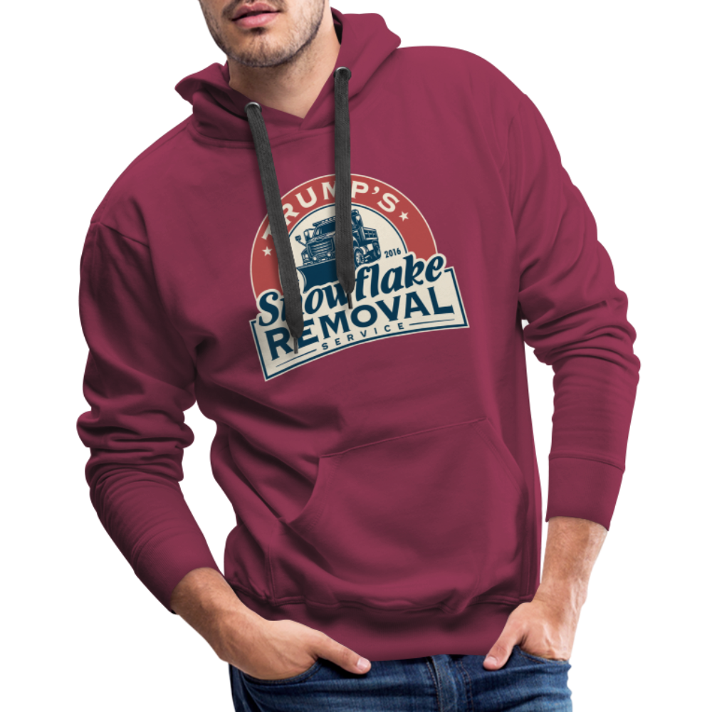 Trump's Snowflake Removal Service Men’s Premium Hoodie - burgundy