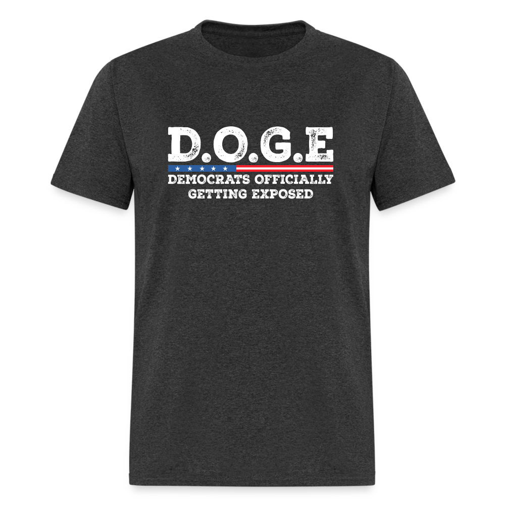 D.O.G.E Democrats Officially Getting Exposed Unisex Classic T-Shirt - heather black