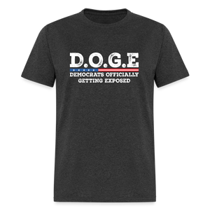 D.O.G.E Democrats Officially Getting Exposed Unisex Classic T-Shirt - heather black