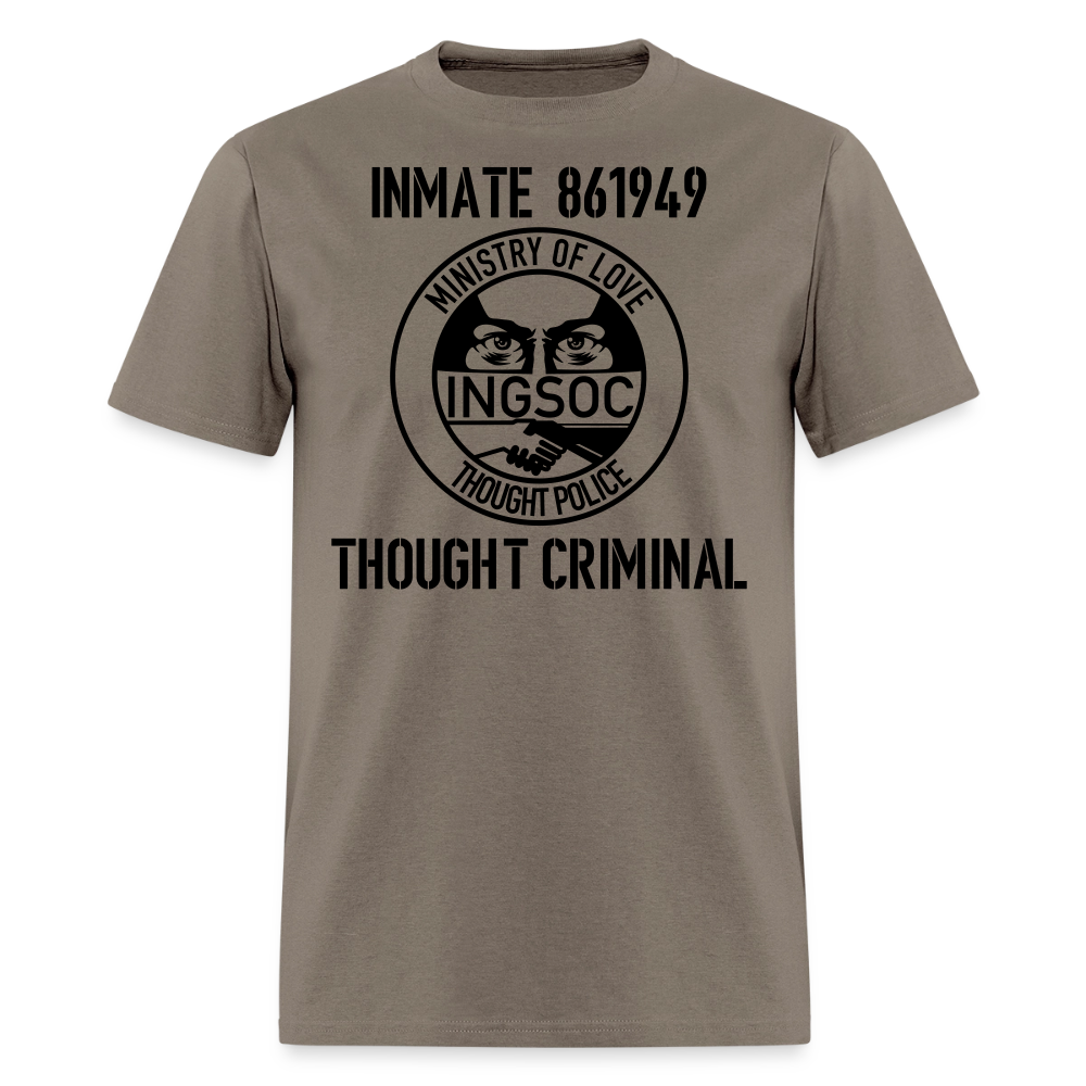 1984 book Inspired, Ministry of Love, Thought Police, Thought Criminal Classic T- Shirt - safari