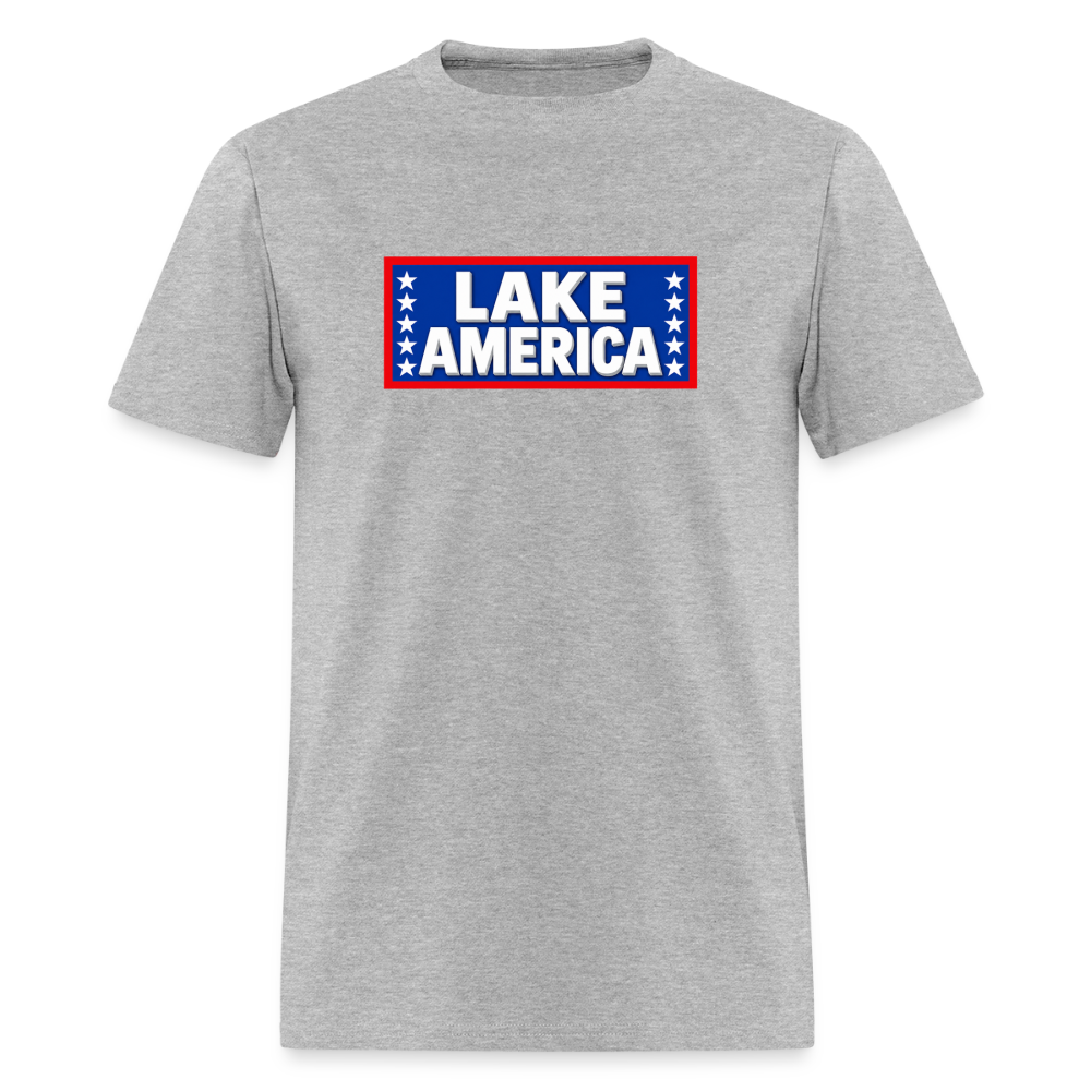 Lake America T-Shirt Men's T-Shirt - heather gray