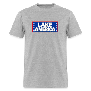 Lake America T-Shirt Men's T-Shirt - heather gray