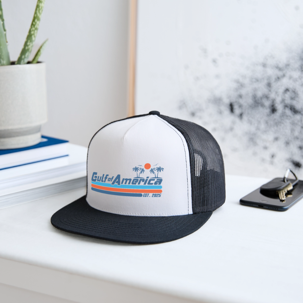 Gulf of America Trucker Hat - white/black