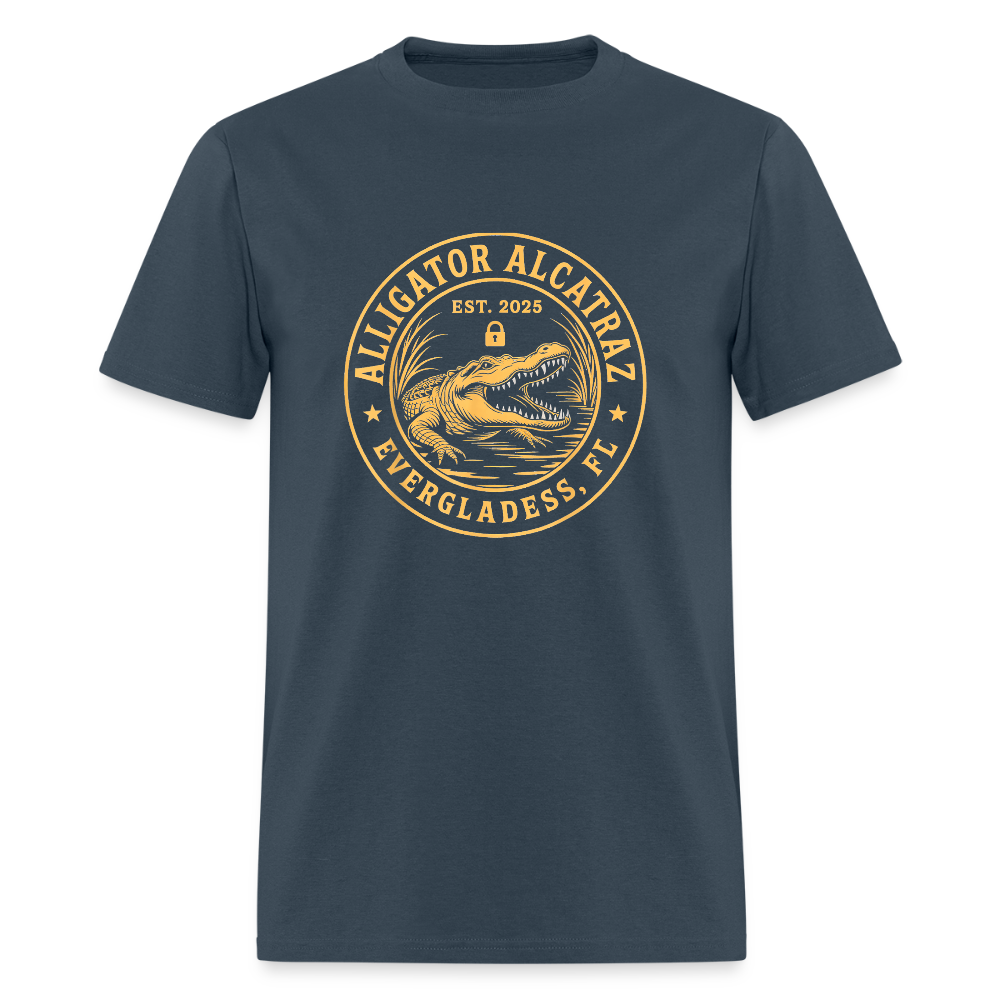Alligator Alcatraz Men's Classic T-Shirt -  blue dusk