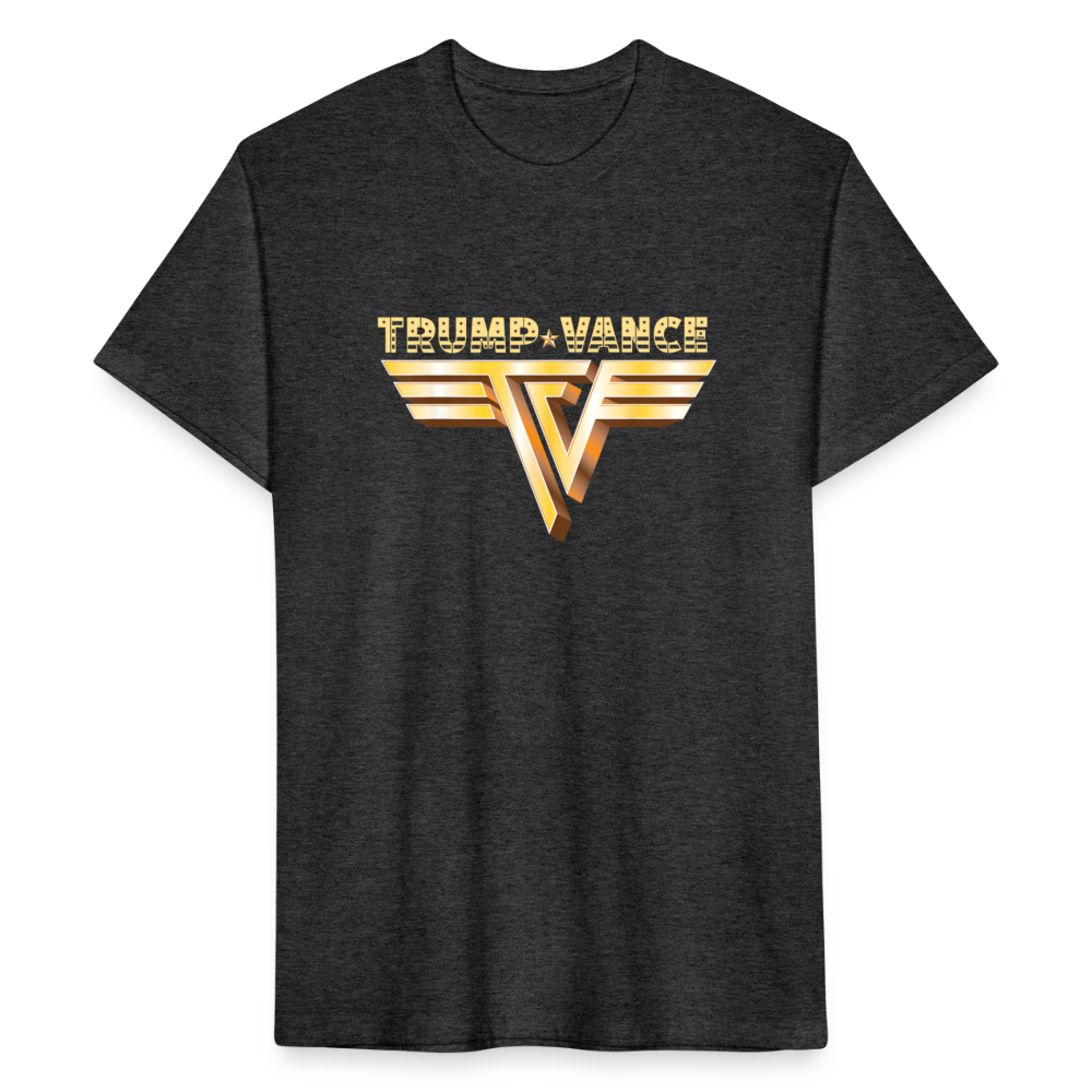 Trump/Vance Fitted Cotton/Poly T-Shirt by Next Level - heather black