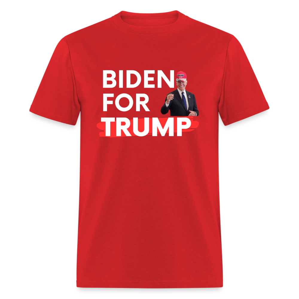 Biden For Trump Funny Classic T-Shirt - red