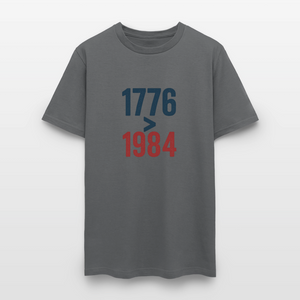 1776 > 1984 Men's T-Shirt - charcoal