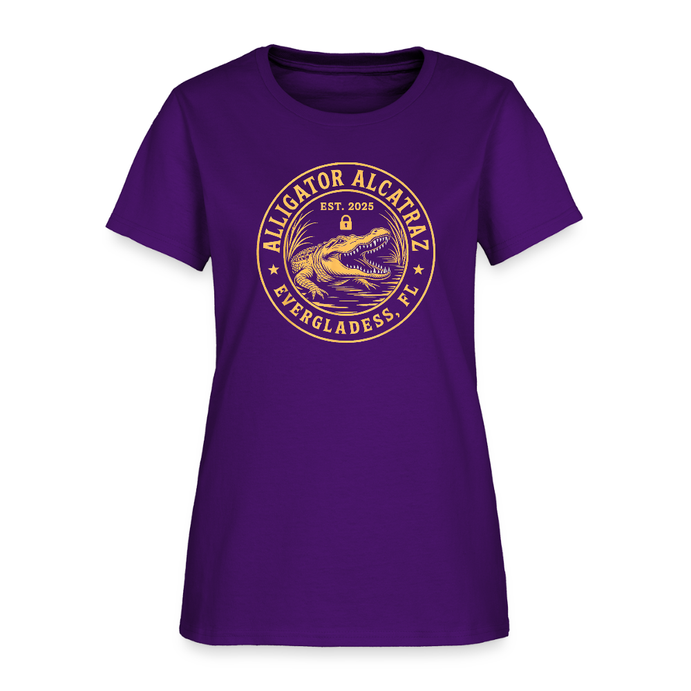 Alligator Alcatraz Women's T-Shirt - purple