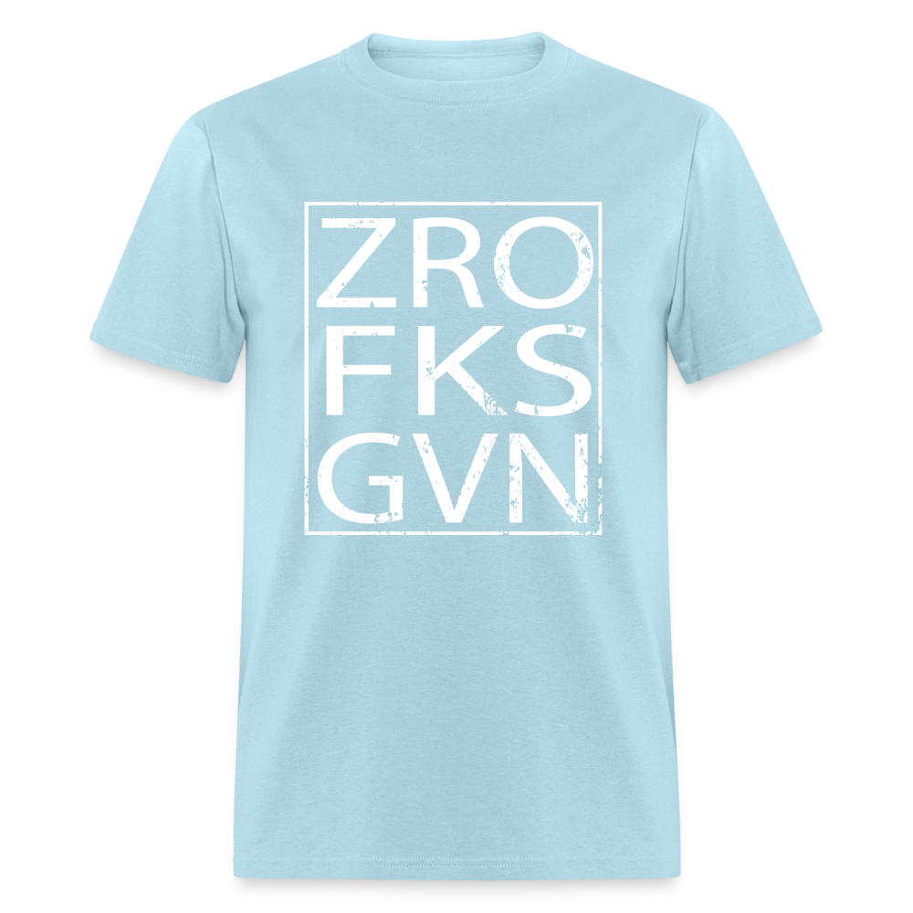 Zero Fucks Given Unisex Classic T-Shirt - powder blue