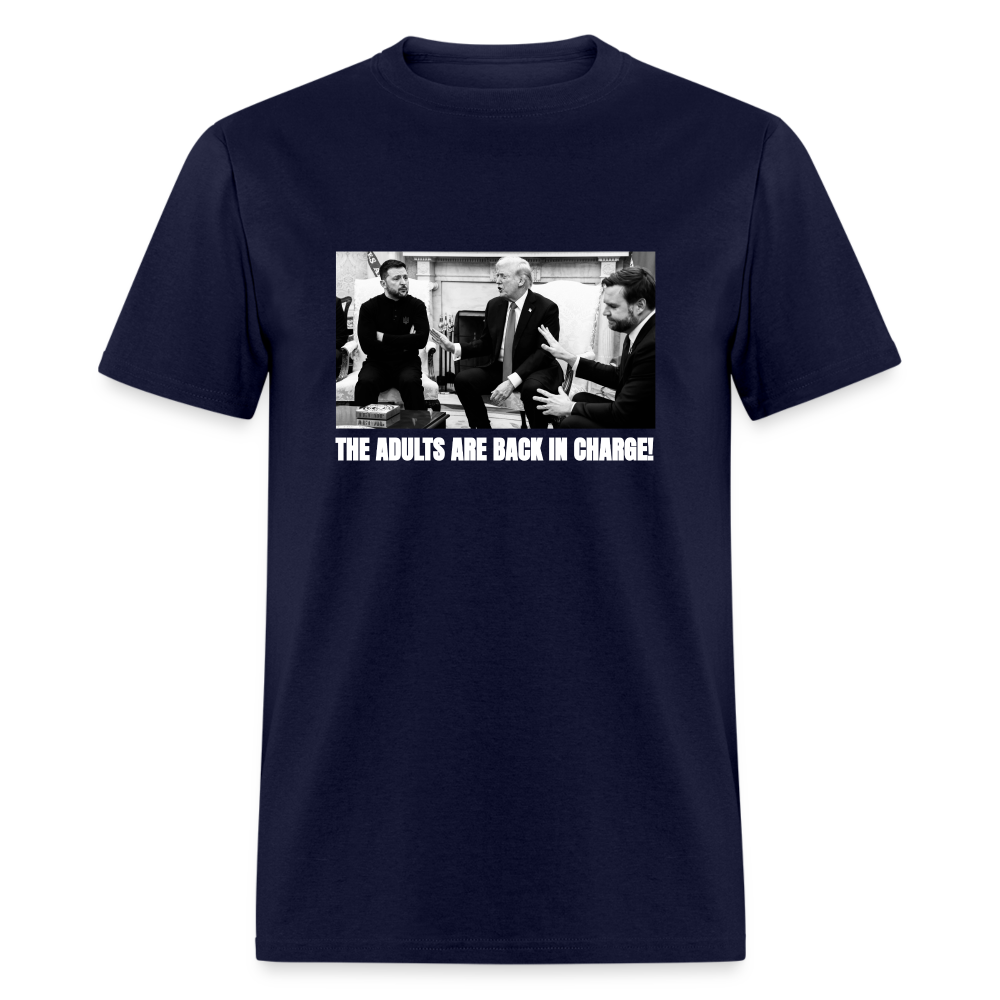 The Adults Are Back In Charge Unisex Classic T-Shirt - navy