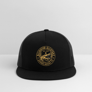 Alligator Alcatraz Trucker Hat - black/black