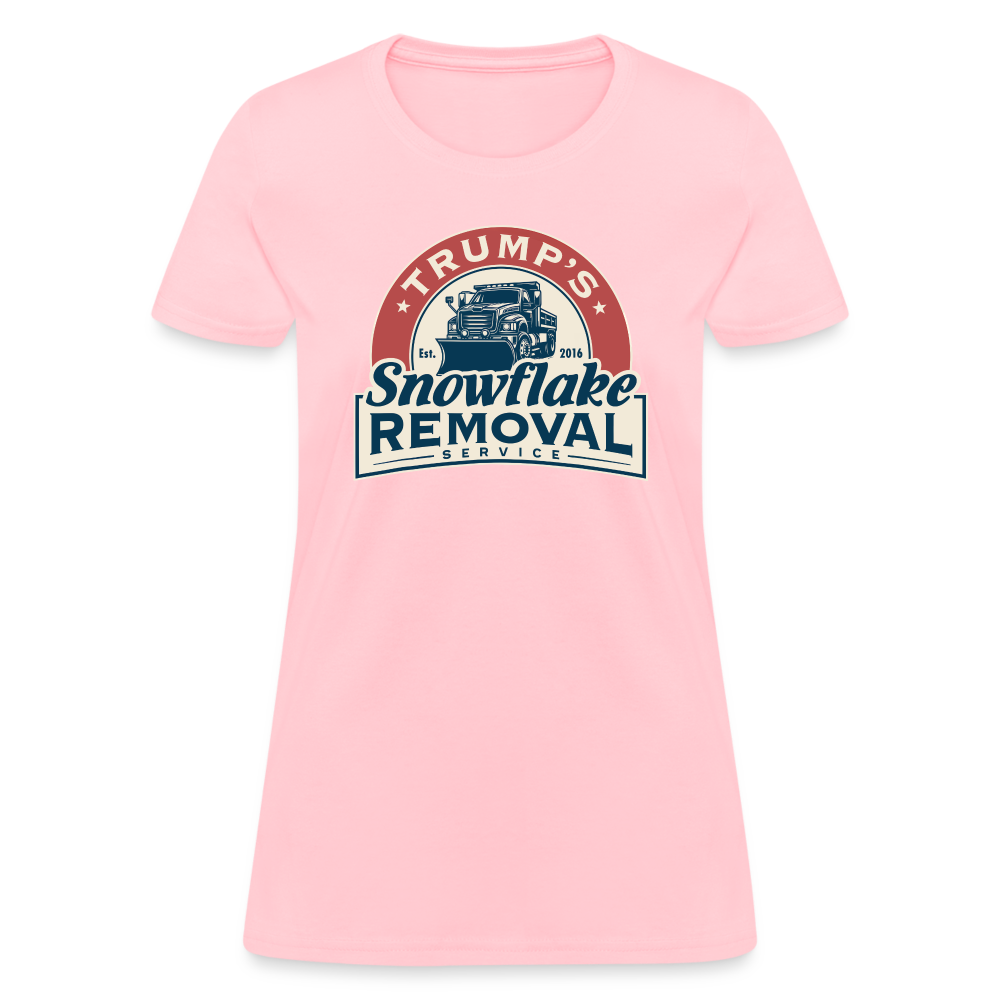 Trump's Snowflake Removal Service Women's T-Shirt - pink