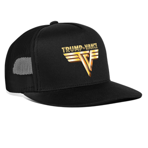 Trump/Vance Trucker Hat - black/black