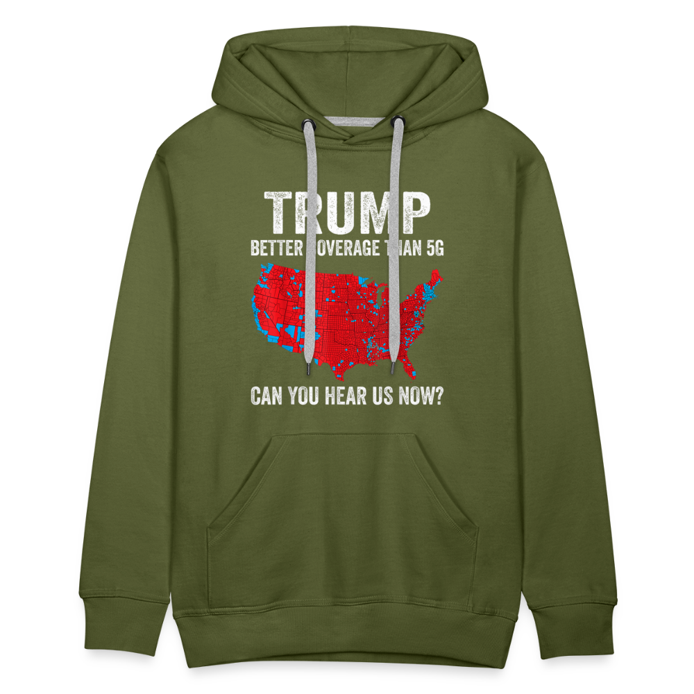 Can you hear us now? Men’s Premium Hoodie - olive green