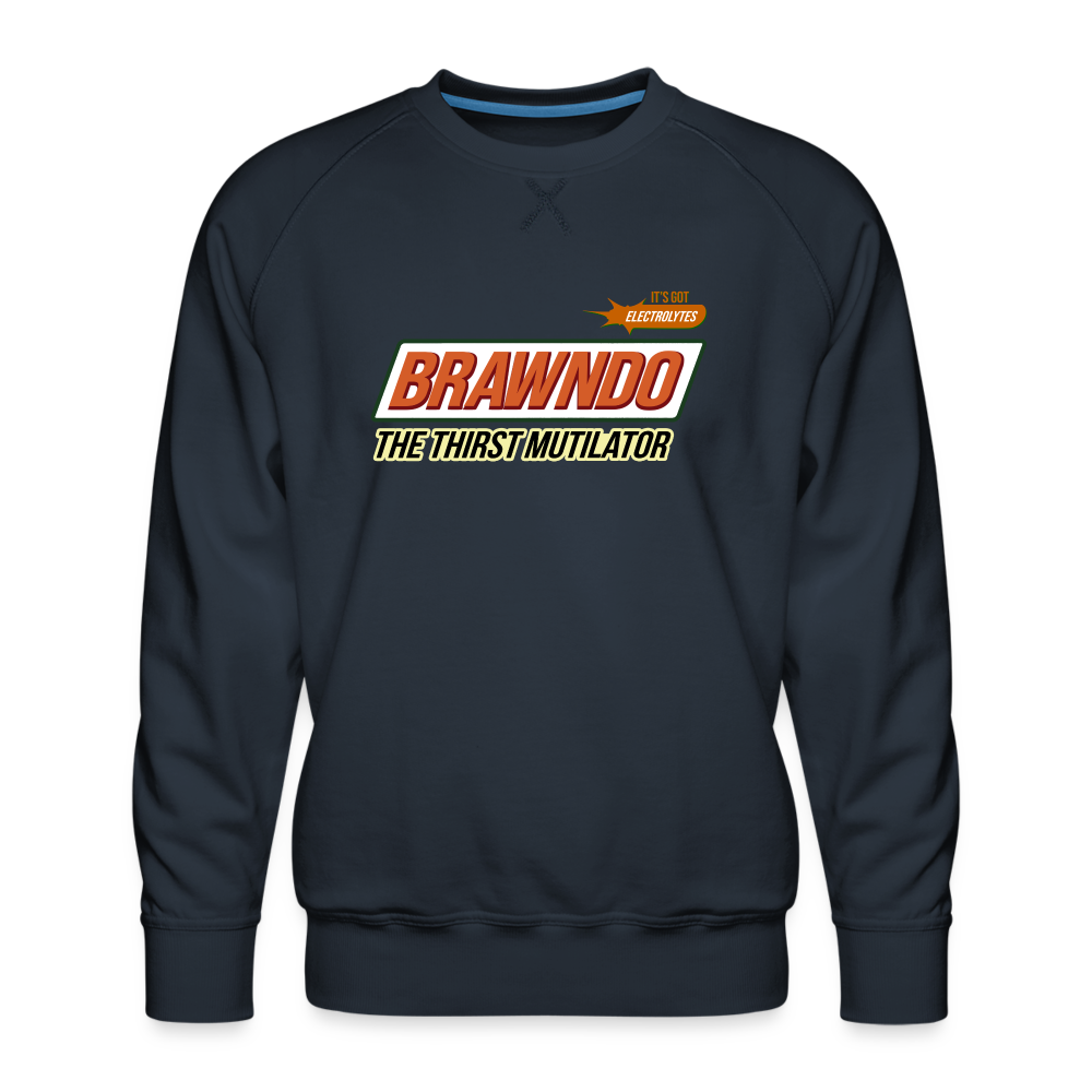 Brawndo Men’s Premium Sweatshirt - navy