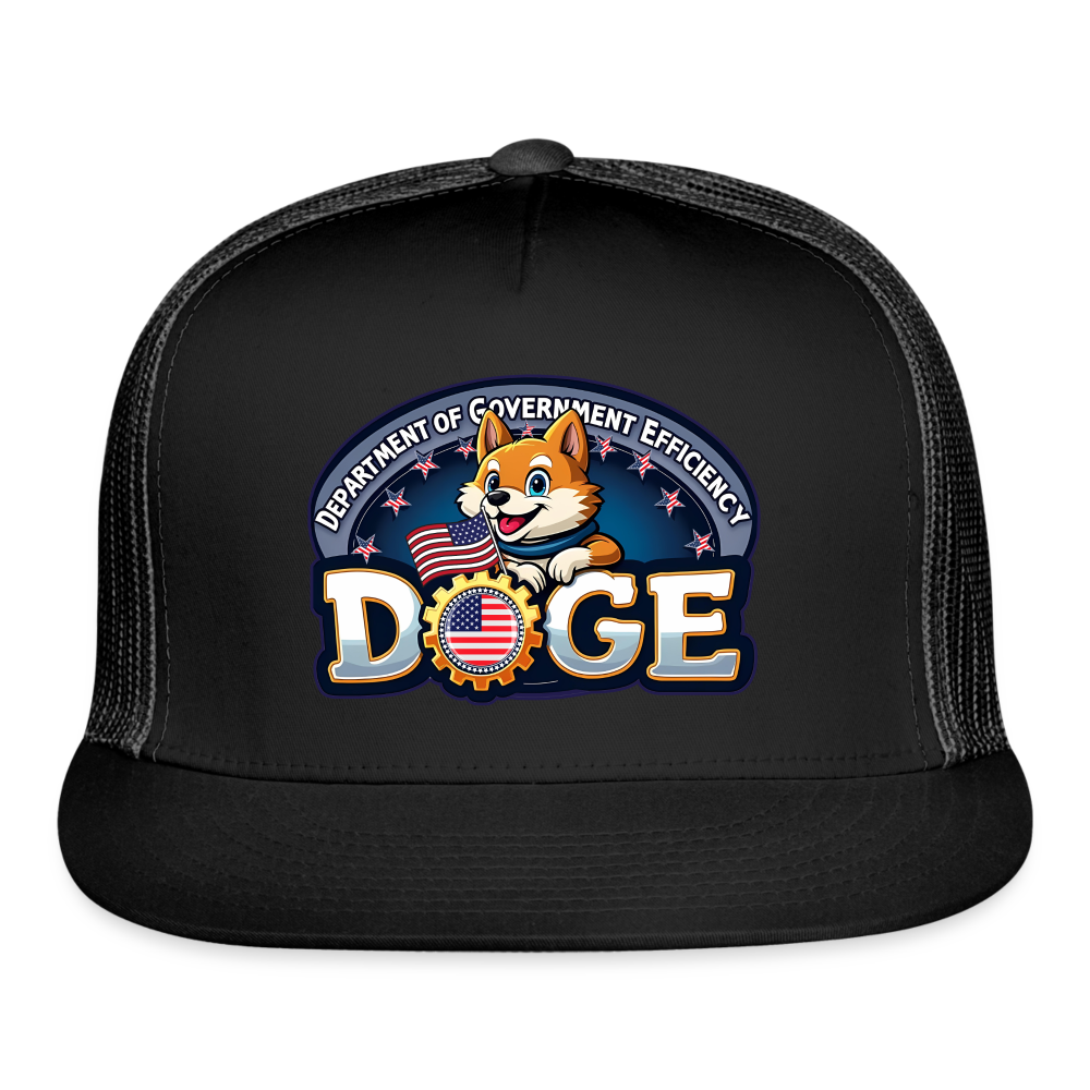 DOGE Trucker Hat - black/black