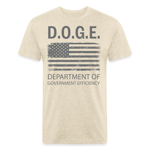 DOGE, Department of Government Efficiency Fitted Cotton/Poly T-Shirt by Next Level - heather cream