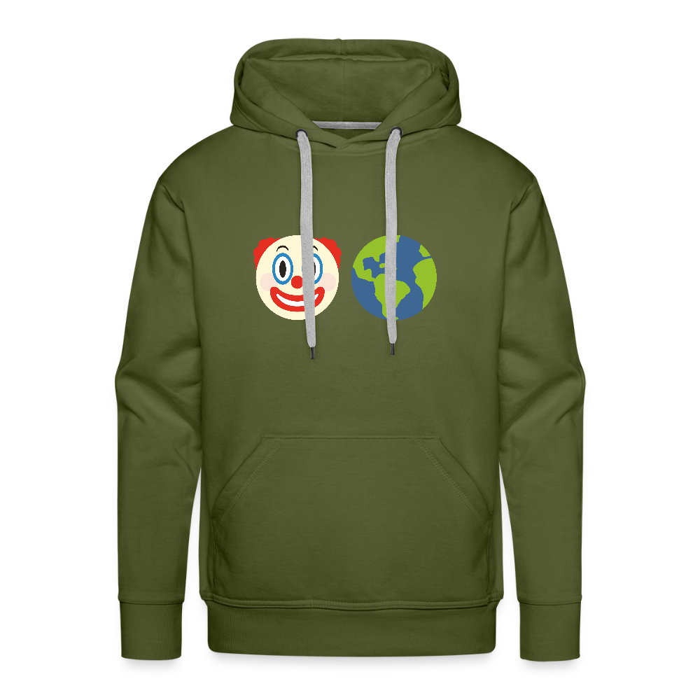 Clown World Men’s Premium Hoodie - olive green