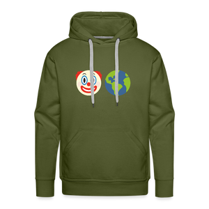 Clown World Men’s Premium Hoodie - olive green