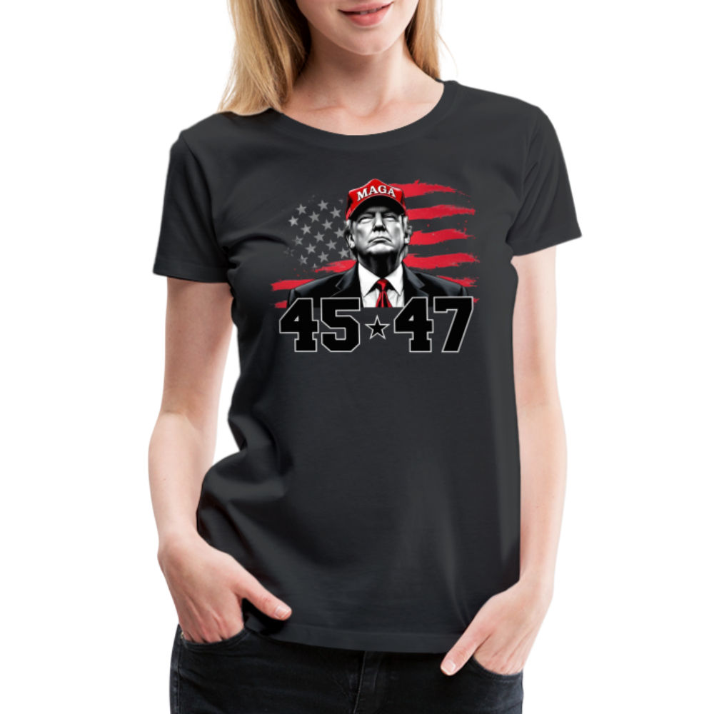 45 47 Trump Women’s Premium T-Shirt - black