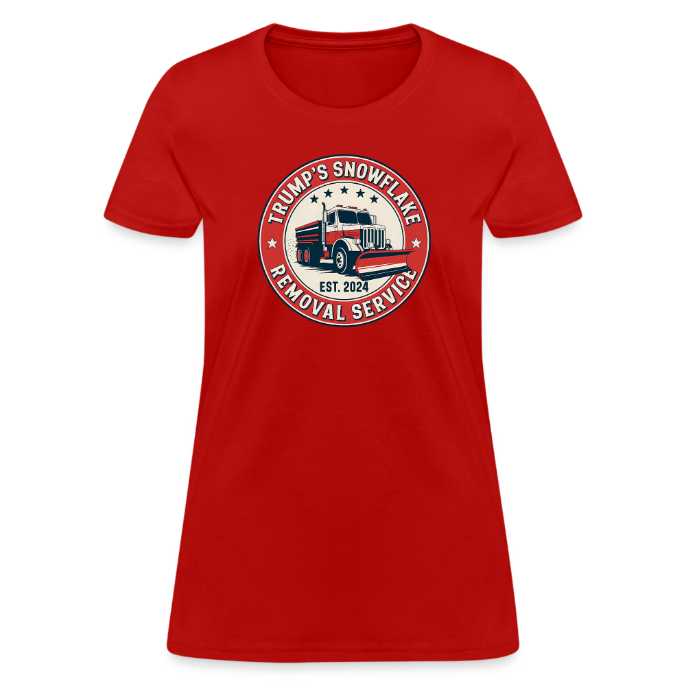 Trump's Snowflake Removal Service (Retro 2024) Women's T-Shirt - red