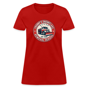 Trump's Snowflake Removal Service (Retro 2024) Women's T-Shirt - red