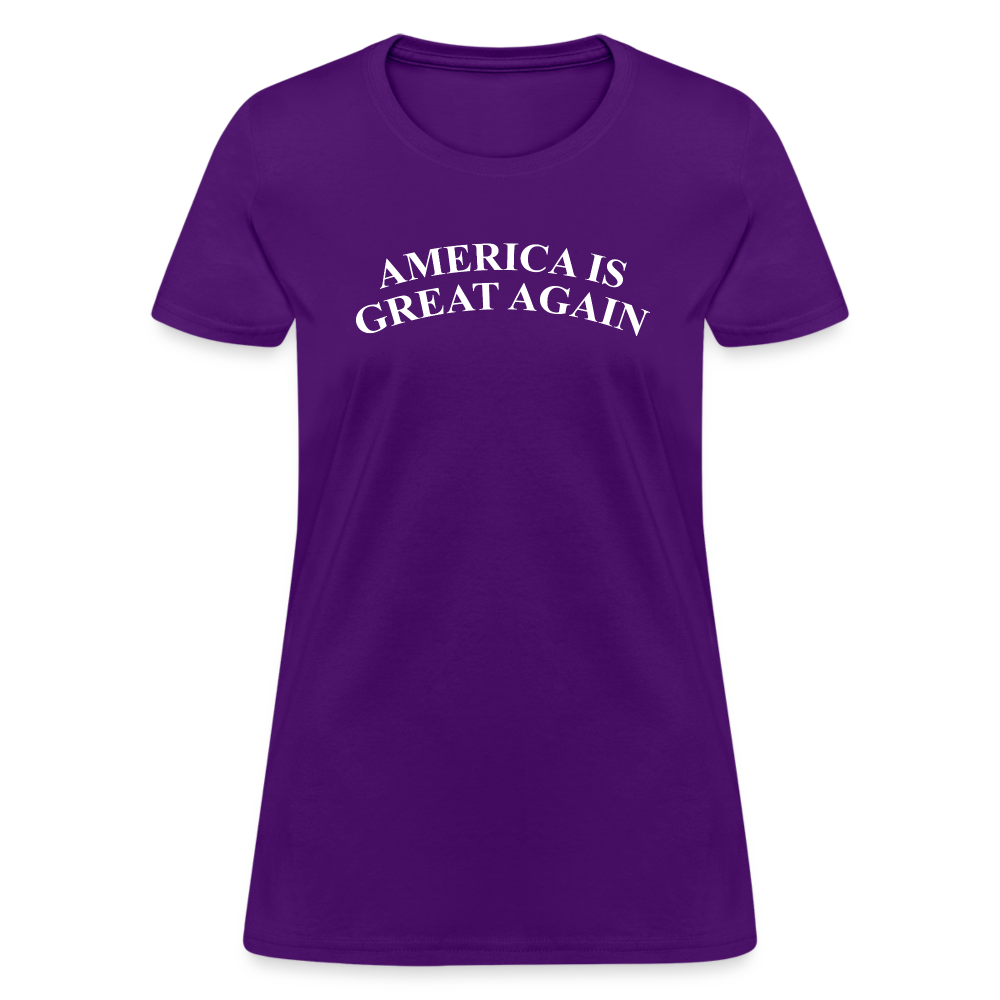 America Is Great Again Women's T-Shirt - purple