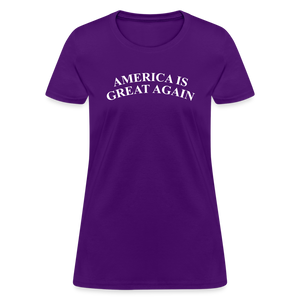 America Is Great Again Women's T-Shirt - purple