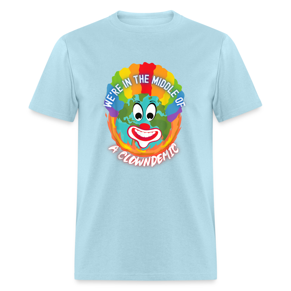 We're in the Middle of a Clowndemic Funny Classic T-Shirt - powder blue